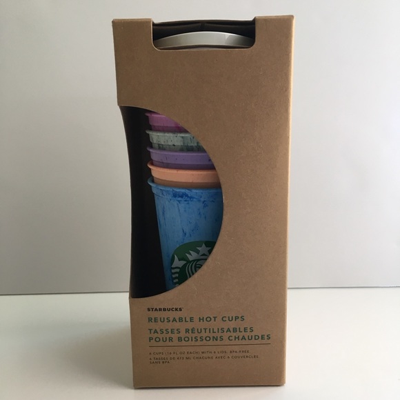 Starbucks Other - !SOLD! Starbucks Marble Reusable Hot Cups
